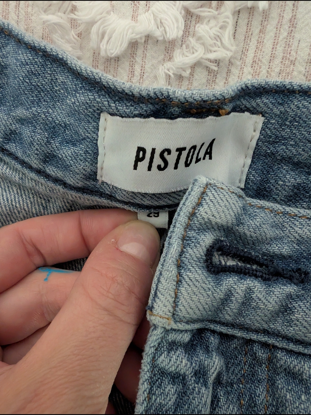 Pistola Light Blue Wide-Leg Jeans - Picture 4 of 10